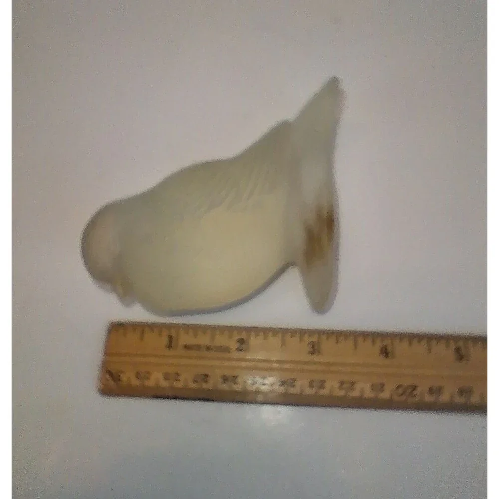 VTG Frosted Glass Bird Figurines Set of 4 Dove Sparrow Pigeon Art Glass 1960-80s